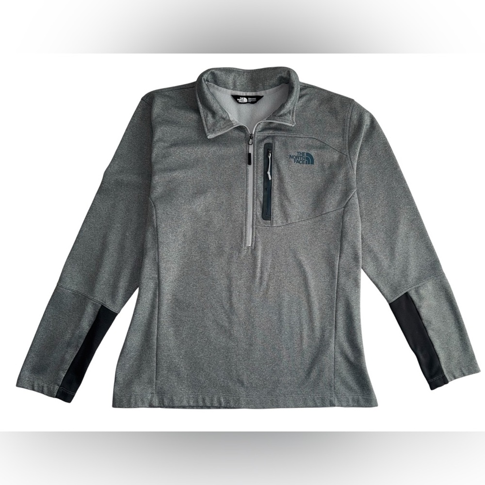 Men's North Face Gray Black Canyonlands 1/2-Zip Pullover Size Large CUG0